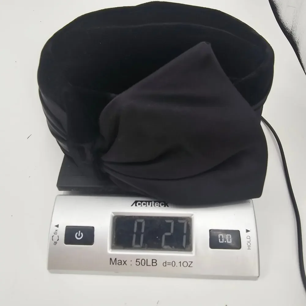 Vintage 1940s - 1950s Black Velvet Satin Bow Church Wedding Pillbox Hat Jackie-O - Picture 11 of 11